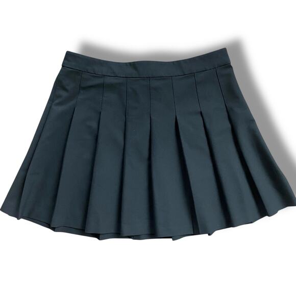 Sunday Best  Black Pleated Mini Skirt Sz 12 Preppy Grunge Aritzia - Picture 2 of 7